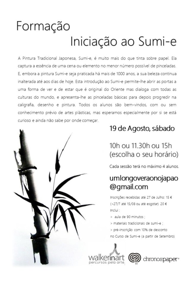 sumi-e na chronospaper agosto 2017_cartaz