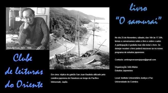 FB clube de leituras do oriente 25 novembro shusaku endo o samurai_v2